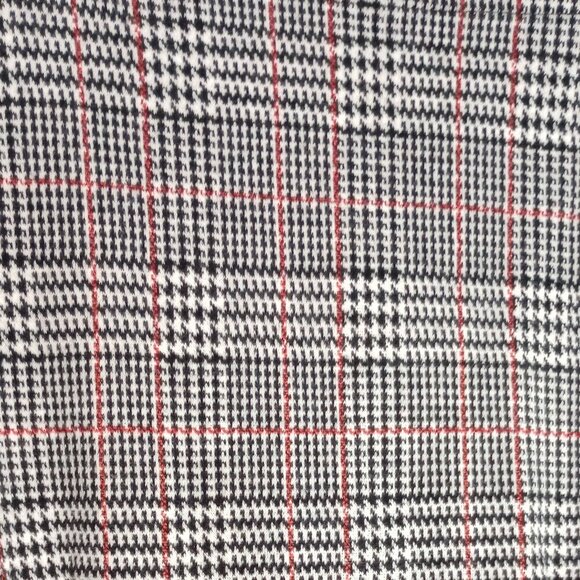 Talbots Houndstooth Plaid Boatneck 3/4 Sleeve Top - Picture 7 of 8